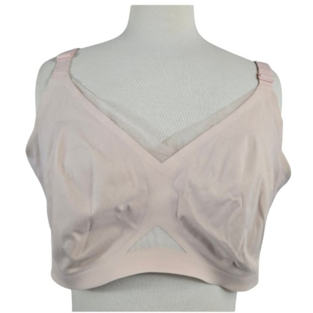 Honeylove CrossOver Wireless Bra Light Pink Size 1X